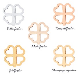 Kistanio - Shamrock Charm with Zirconia for Mesh Bracelet | Shamrock Charm | Charm Bracelet Charms, silver