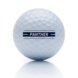 Trust Panther Golf Balls - Urethane Cover, Soft Hitting Feel, Straight Flight, Good Stop Control, Big MAX Core for Long Flights, Optimal Combination of Width & Spin Control, 12 Balls - White