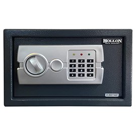 Hollon Safe E-20 Hotel Safes, Black, Small