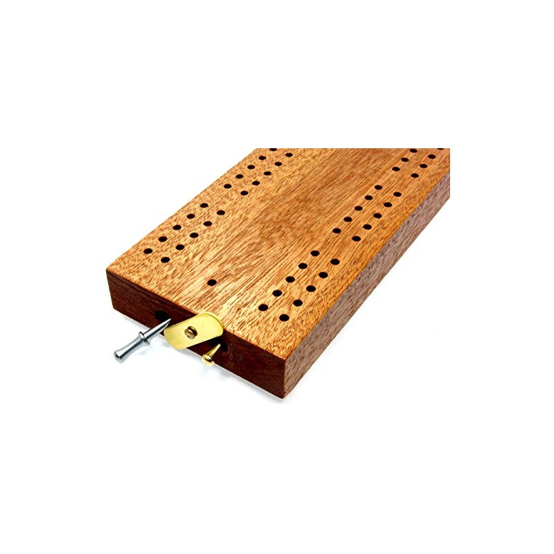 Hardwood British cribbage board - 30cm (12")