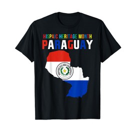 Hispanic Heritage Month Paraguay Flag Paraguayan Roots Proud T-Shirt