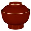 Mitani M13758-3 Yamanaka Lacquer Yanaka Paint, Red Coating, Boiled Bowl,