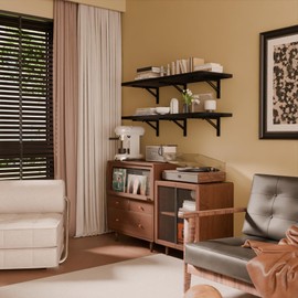 IAE Wall Mounted Folding Table with Pine Wood,48" x 16" Floating Wall Desk,Laundry Folding Table with Shelf Brackets,Fold Down Desk Shelf,Folding Workbench for Home,Dining,Laundry Room,Kitchen