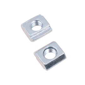 WANGCL 100PCS Sliding T Slot Nut Zinc Plated Carbon Steel Nut Fastener For Aluminum Profile Square Slot Nut - EU20-M5