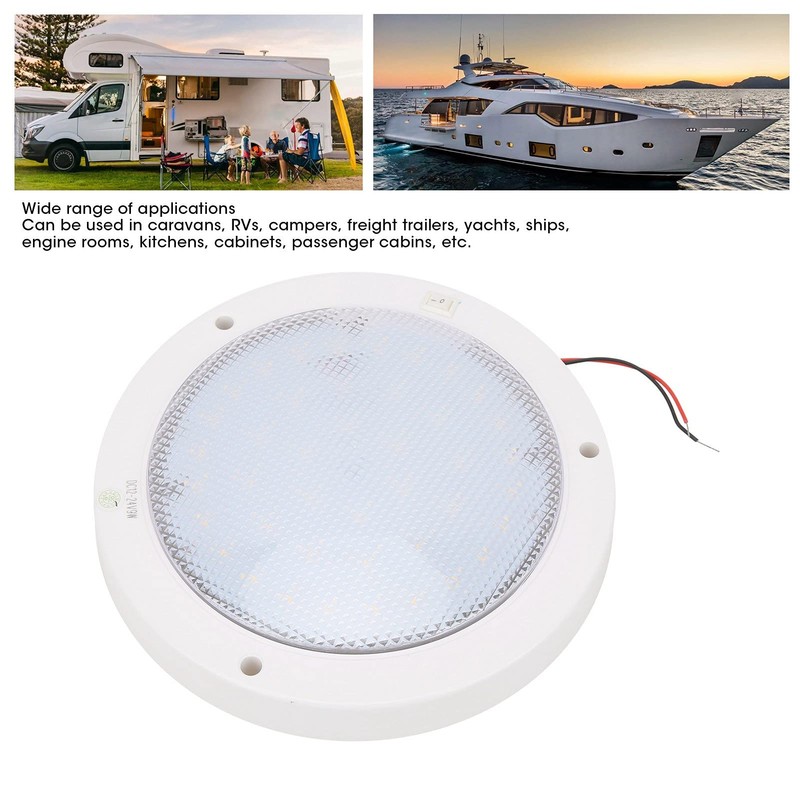 MUNEFE 12V Round Led Panel Light, LED Downlight, LED Boat