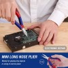 WORKPRO Mini Pliers Set 5” Long Nose Plier 6” Needle