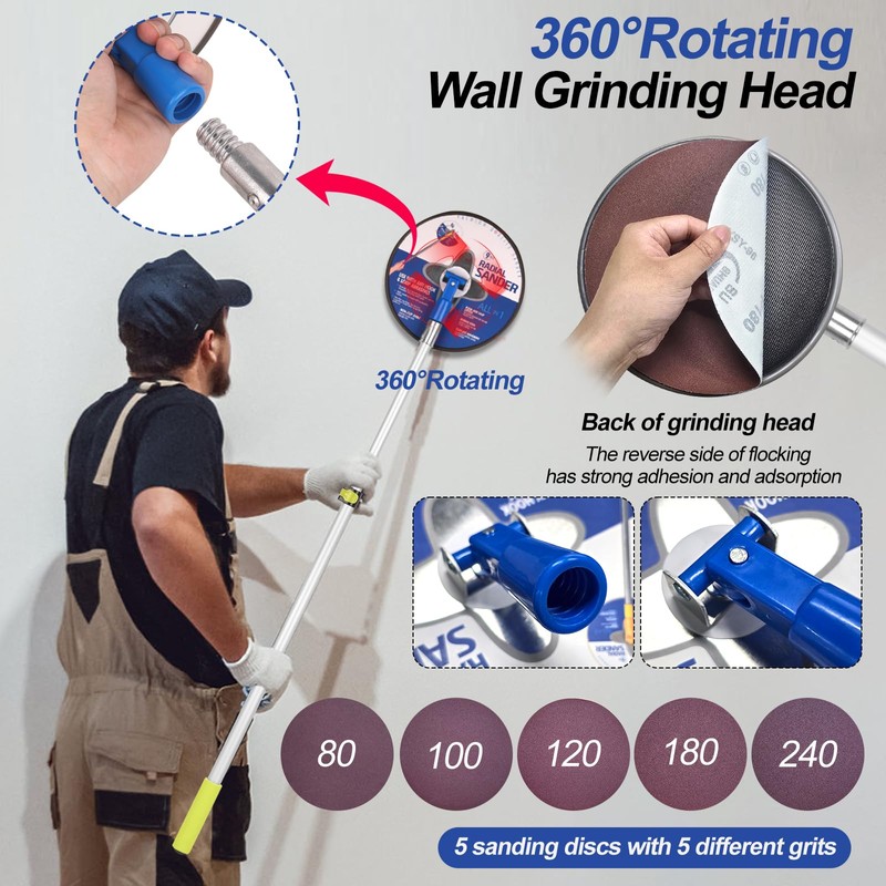 37 PCS Paint Roller Kit with Extension Pole 2 to