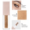 Liquid Eyeshadow, Glitter Metallic Eyeshadow for Brightening Eyes, Long-Lasting and