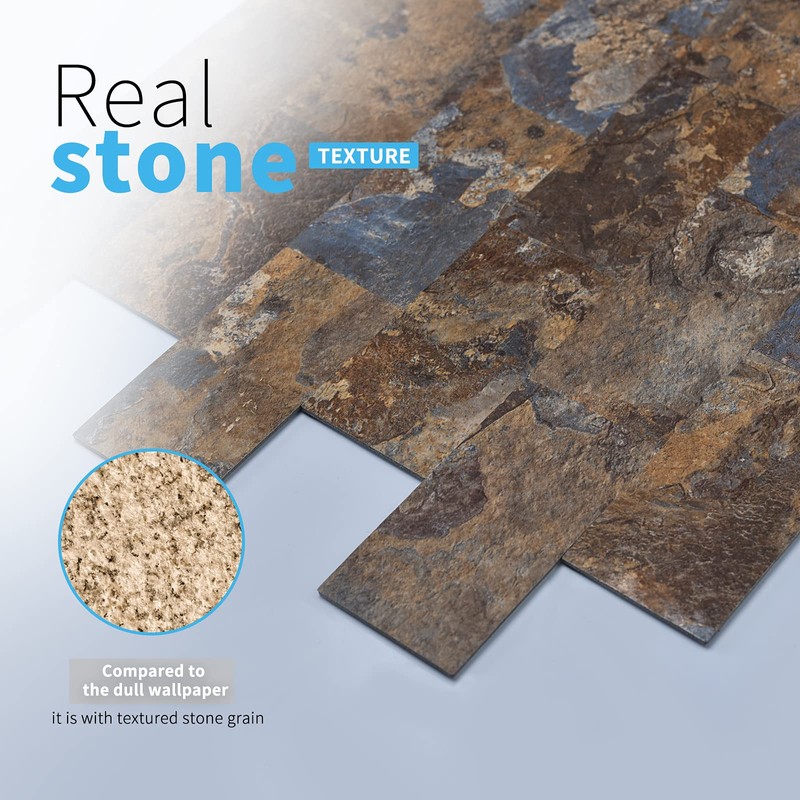 Art3d 10-Sheet Peel and Stick Backsplash PVC Wall Tile, Stickon