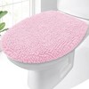 OLANLY Soft Chenille Bathroom Toilet Lid Cover, Machine Washable Seat