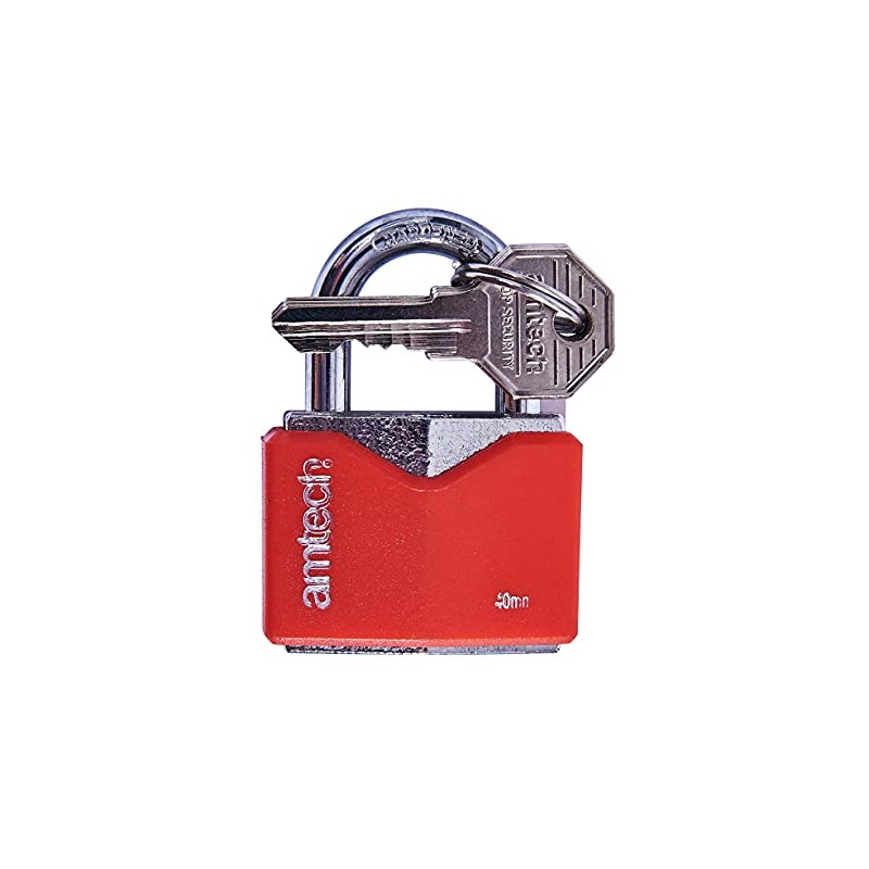 Amtech T0704 40mm Rhombic Chrome Plated Iron Padlock
