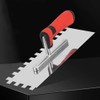 ESreake 5Pcs Square Notched Trowel Set,Stainless Steel Concrete Trowels Margin