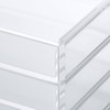 MUJI - Funda de almacenamiento de acrílico con 3 cajones,