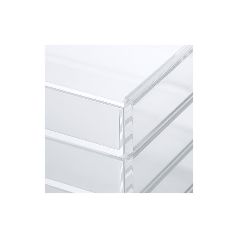 MUJI - Funda de almacenamiento de acrílico con 3 cajones,