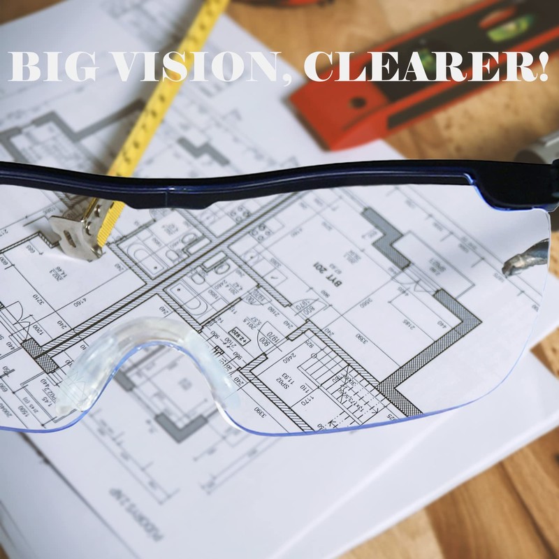 Magnifying Glasses with Light, LED Rechargeable Head Magnifier Glasses, Anti-blue
