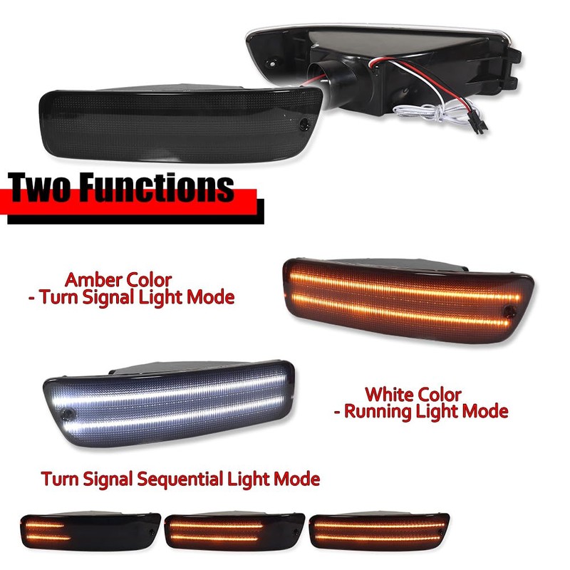 KENRTIR for 1992 1993 Acura Integra RS/GS/LS/GSR Front Bumper Turn