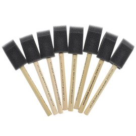 Jen Manufacturing Poly Foam Brush - 1 Inch (Pack of 48) - Ideal for Smooth Paint Application, Professional-Grade for Painting and Crafts