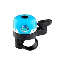 Affenzahn Bell with Cute Animal Motifs for Bicycle and Balance Bike for Girls and Boys Shark - Petrol