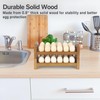 Uibyriy 2-Tier Wooden Egg Holder for 36 Eggs, Wooden Egg