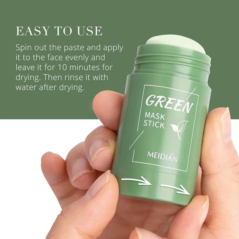Mascarilla En Barra De Arcilla Con Té Verde, Limpieza Profun