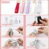 Rayslesan Key Fob Cover with Leather Holder Compatible with Airtag/RFID,Compatible
