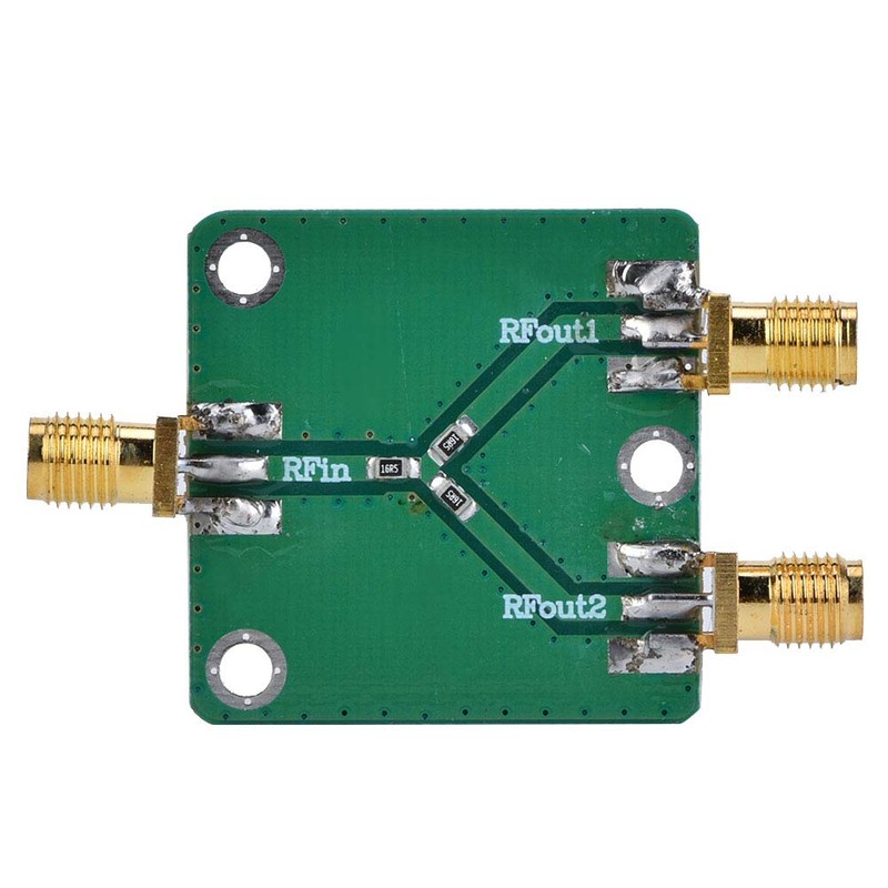 Shipenophy Resistance Power Splitter Power Supply SMA-K Connector 1-2 RF