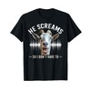 Funny Screaming Goat Therapeutic Support Animal T-Shirt