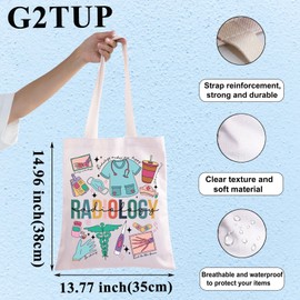 G2TUP Radiology Canvas Tote Bag Radiologist Technician Gift Radiologist Tech Shoulder Bag Radiology Merch (Radiology TG)