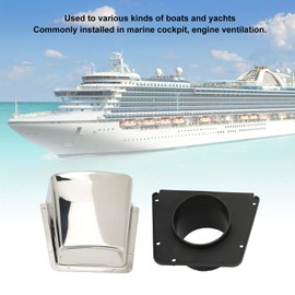 CHICIRIS Marine Boat Cowl Vent 304 Potente Ventilador de Acero Inoxidable para Yates: Mantenga una Buena Ventilación