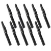 10Pcs Folding Comb Black Fine Teeth Durable Plastic Pocket Size