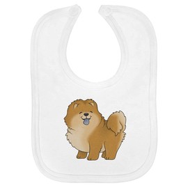 Azeeda 'Chow Chow Dog' Soft Cotton Baby Bib (BI00038090)
