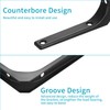 Pack of 4 Shelf Brackets, Metal Brackets, Shelving Brackets, Black,
