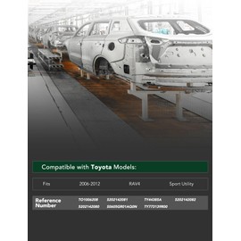 YHTAUTO Front Bumper Reinforcement Impact Bar Steel Compatible with Toyota RAV4 2006-2012 Sport Utility, Bumper Face Bar Reinforcement Beam