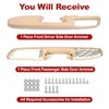 Front Driver & Passenger Side Door Armrest Compatible with 2010