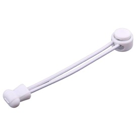 Plus Nao No Tie Shoelaces, Set of 2, For Both Legs, Shoelace Lock, Round Laces, 39.4 inches (100 cm), One Touch, Convenient, Easy, Kids, Elderly Aged - White, white