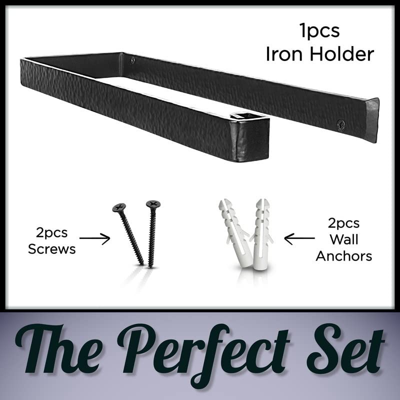 Stur-De Wrought Iron Paper Towel Holder - Wall Mount Paper