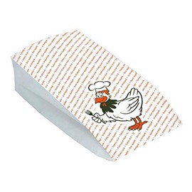 VEPATIM 100 Chicken Bags Warming Bags for Whole Chicken 13 + 8 x 28 cm 2-Ply