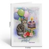 TUMYBee - Have a Purrfect Birthday Cat Card, 5in x