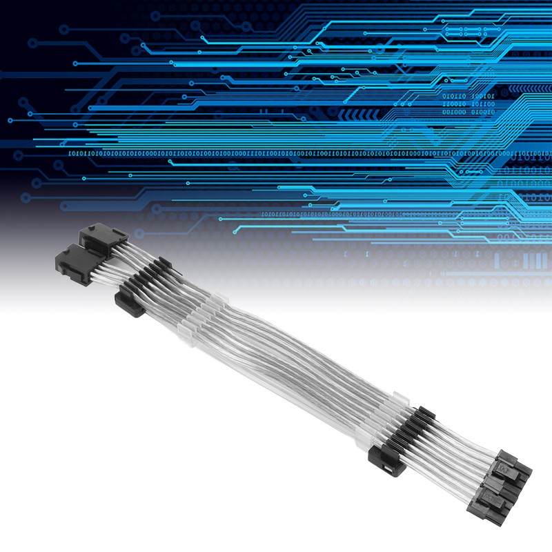 ARGB Extension Sleeved Cable 24PIN 5V 18AWG Wire Core Plug