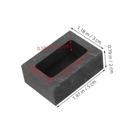 CORHAD Graphite Crucible Ingot Mold for Metal Smelting and Refining High Temperature Resistant with Efficient Thermal Conductivity Precision Casting Graphite Smelting Crucibles for Alloys