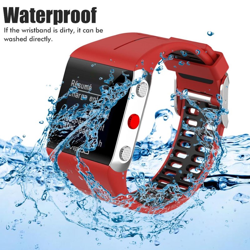 Silicone Watch Bands Replacement Bands Soft Comfortable Dual Color Watch