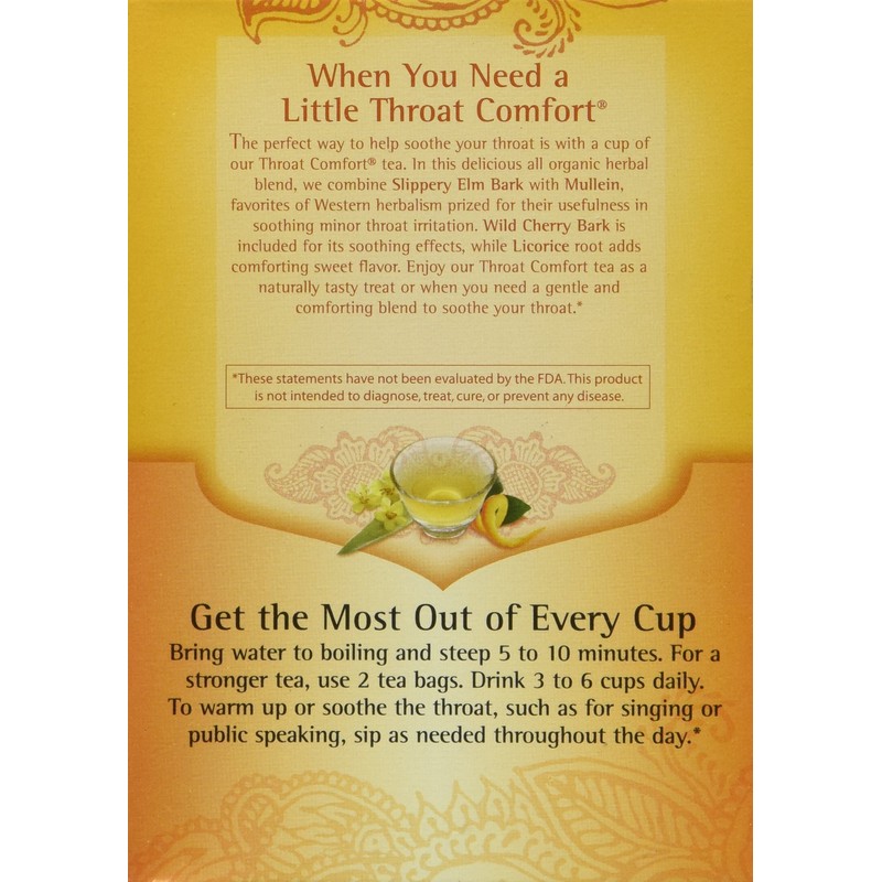 Yogi Tea Throat Comfort Herbal Tea 1.27 Ounces