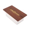Tissue Box Large Capacity Recessed Mount Toilet Paper Dispenser for