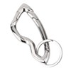 lasuroa Silver Cool Carabiner Clip, Zinc Alloy Unique Irregular Shaped