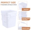 Waikhomes 3 gal Food Grade Plastic Bucket Pail Container with