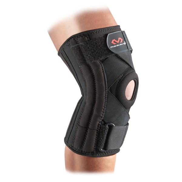 McDavid M425 Knee Supporter, Knee Stabilizer, 5, Left and Right Use, Fixed, Compression Stay, S, Black, Sports, Daily Life, Rehabilitation, Black
