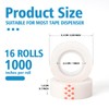 FeFu 96 Rolls Invisible Tape Refills 3/4 Inch X 1000