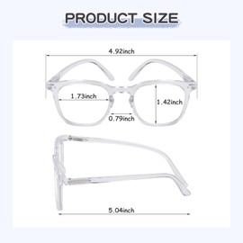 HUALINGYJD Kids Blue Light Glasses 3-Pack Anti Blue Light Glasses for Computer Gaming Screen, for Boys and Girls Age 3-10 Years Old (Transparent), Standard