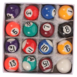 Abaodam 1 Set Mini Billiard Balls Set Resin Pool Balls for Durable Billiards Supplies for Game Rooms Skill Levels Bright Numbers for Professional Play