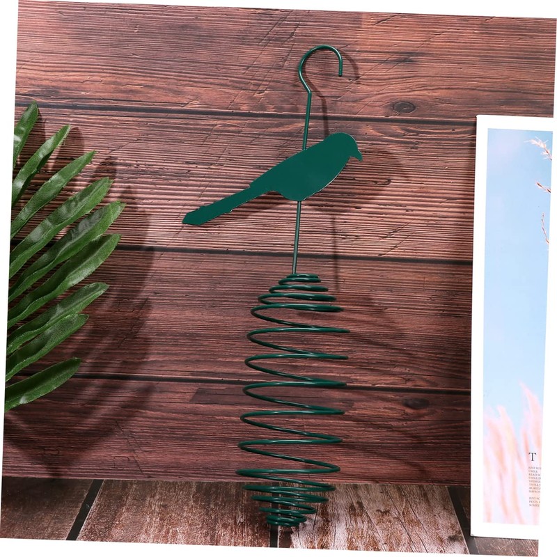 ORFOFE 2pcs Bird Feeder Hanging Pendant Metal Suet Cage Birds